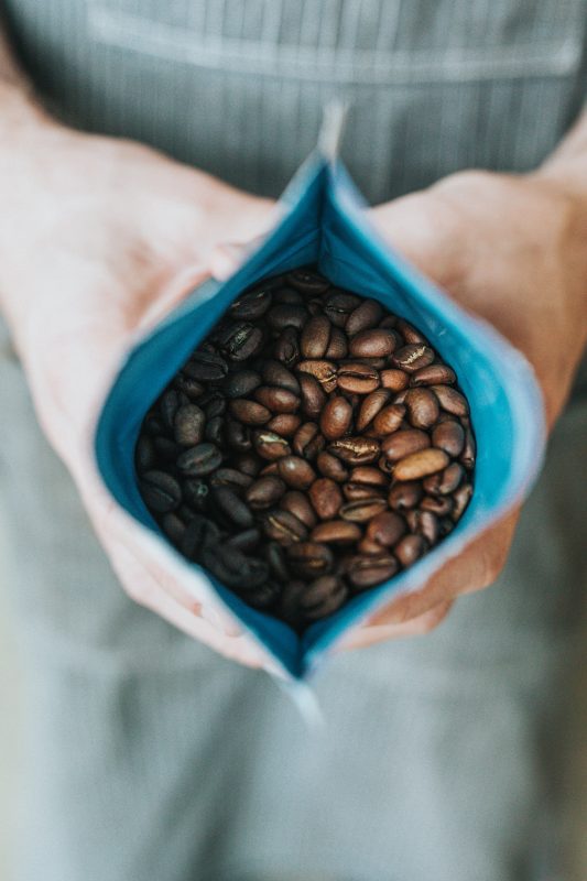 röstfrische Kaffeebohnen